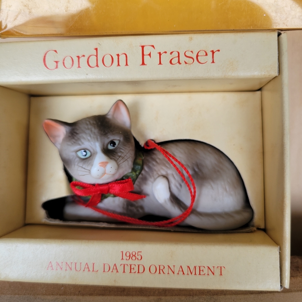 Gordon Fraser 1984 Cat Ornament